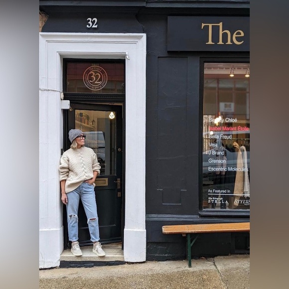 NWT RE/DONE Originals 70's Stove Pipe in Surf Blue Destroyed